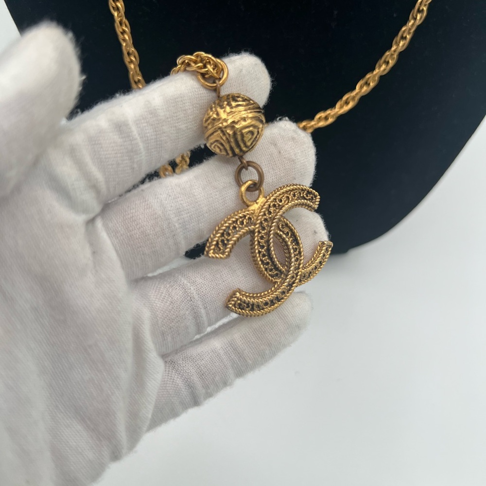 Chanel 24k Gold P CC Necklace❤️🔥 - Picture 6 of 7